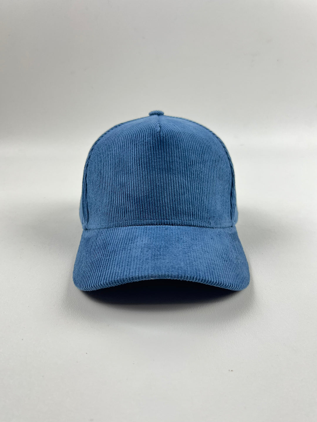 Slate Blue Corduroy - 5 Panel Baseball Snapback