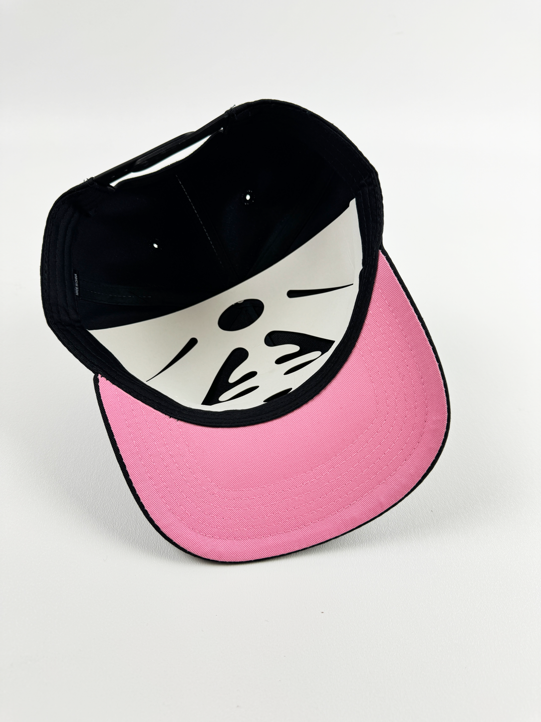 Black/Pink- 5 Panel Mid Profile Snapback - EP