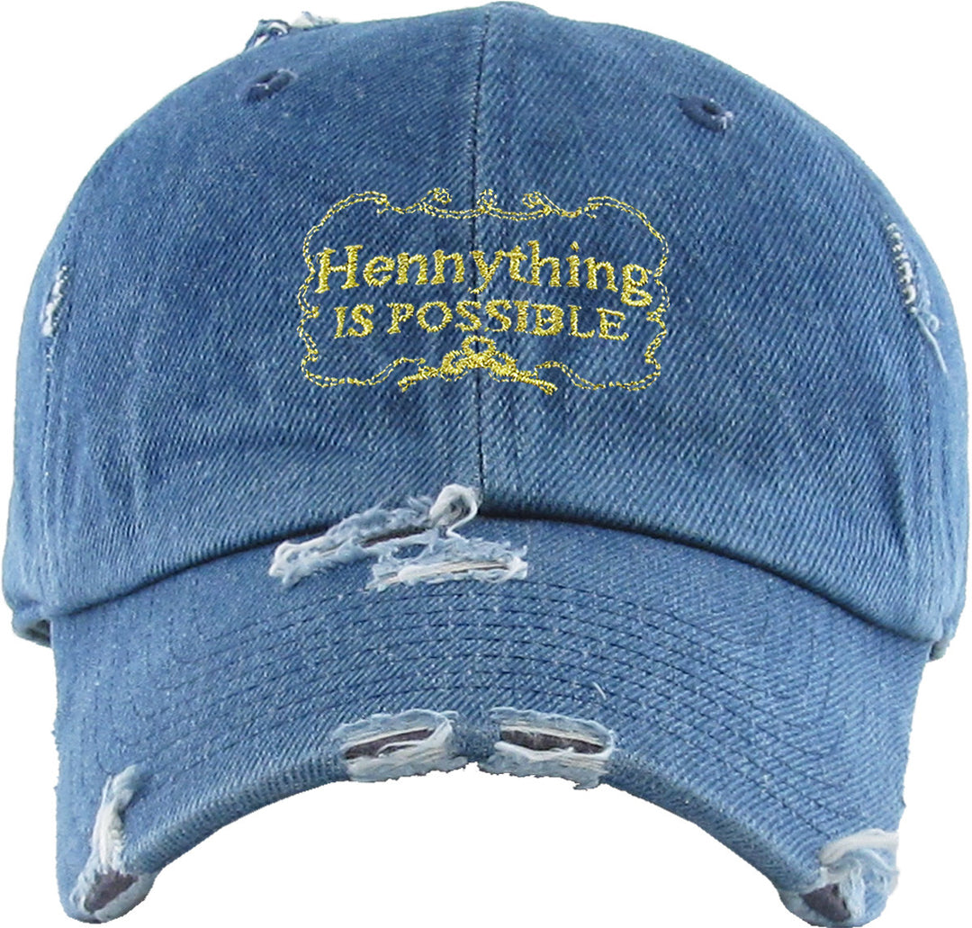 HennyThing - Distress Dad hats