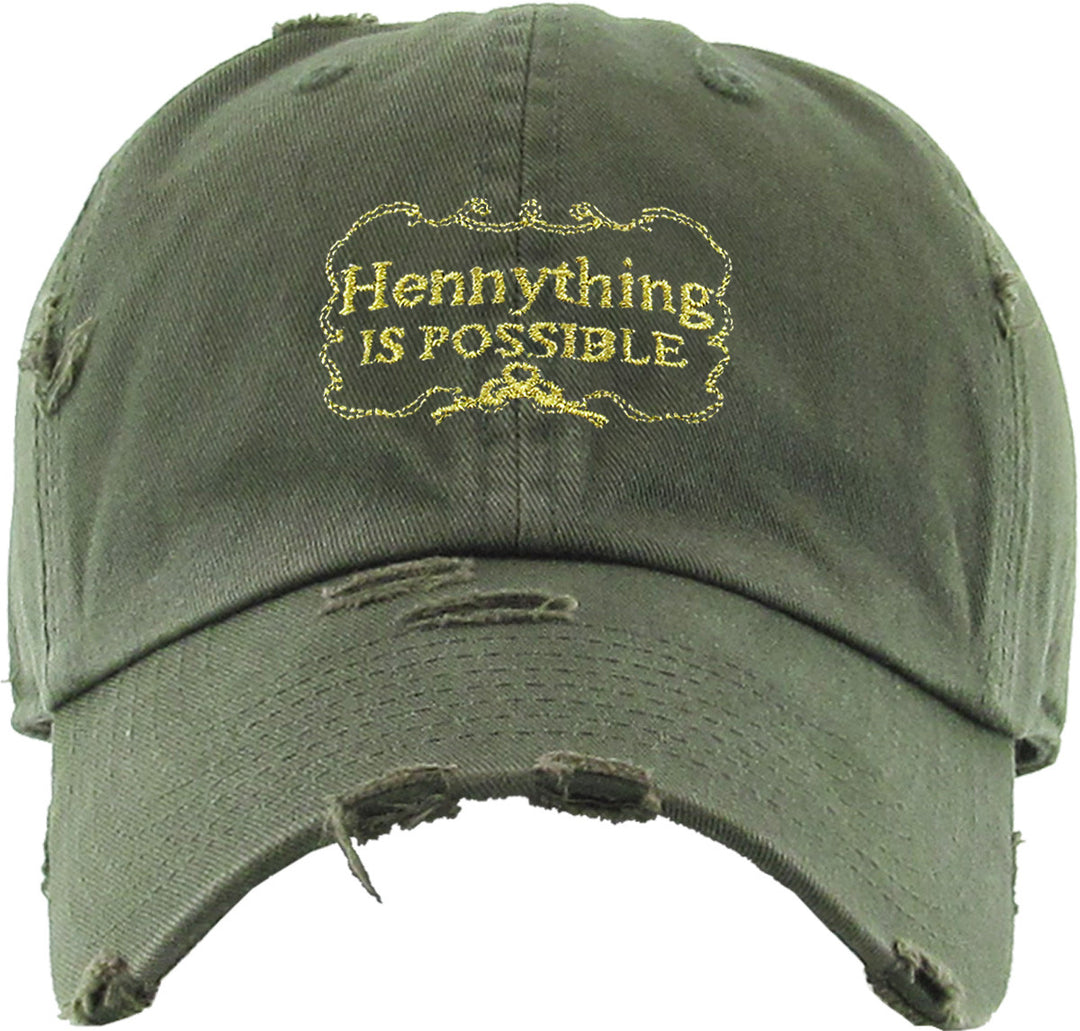 HennyThing - Distress Dad hats