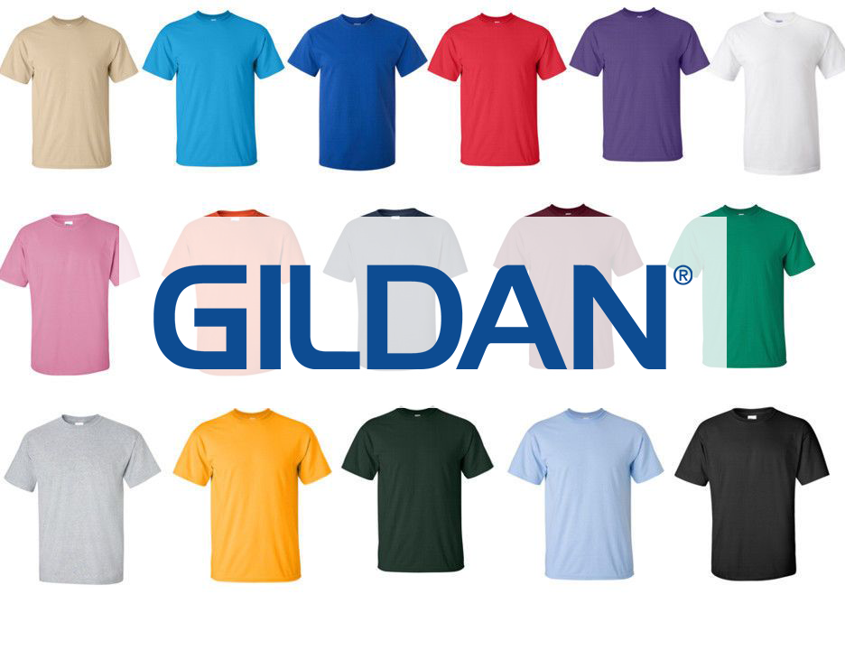 (DIGITAL) GILDAN Front & Back Template- T-Shirts (All Colors)