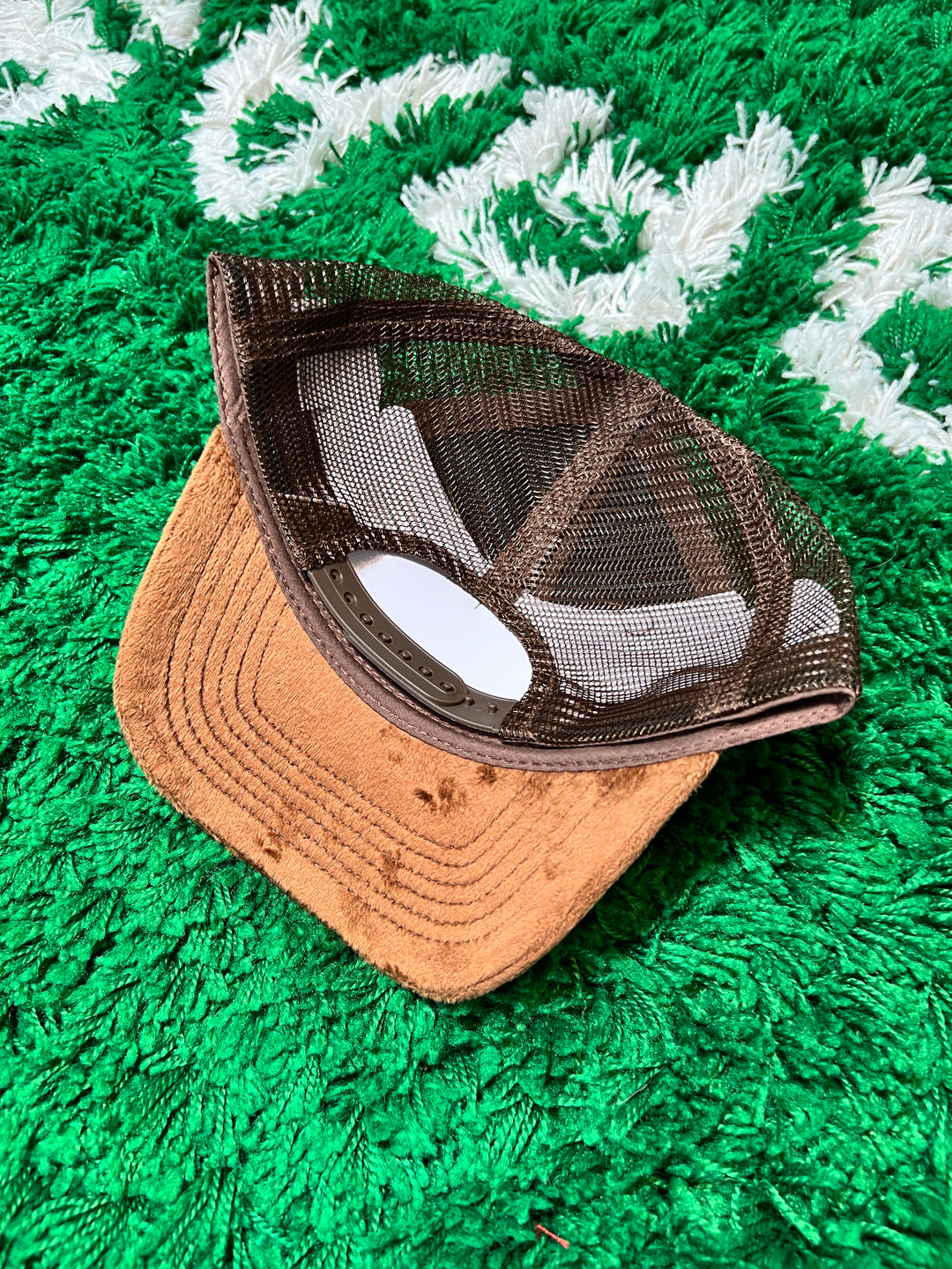 Brown Velvet Trucker Hats