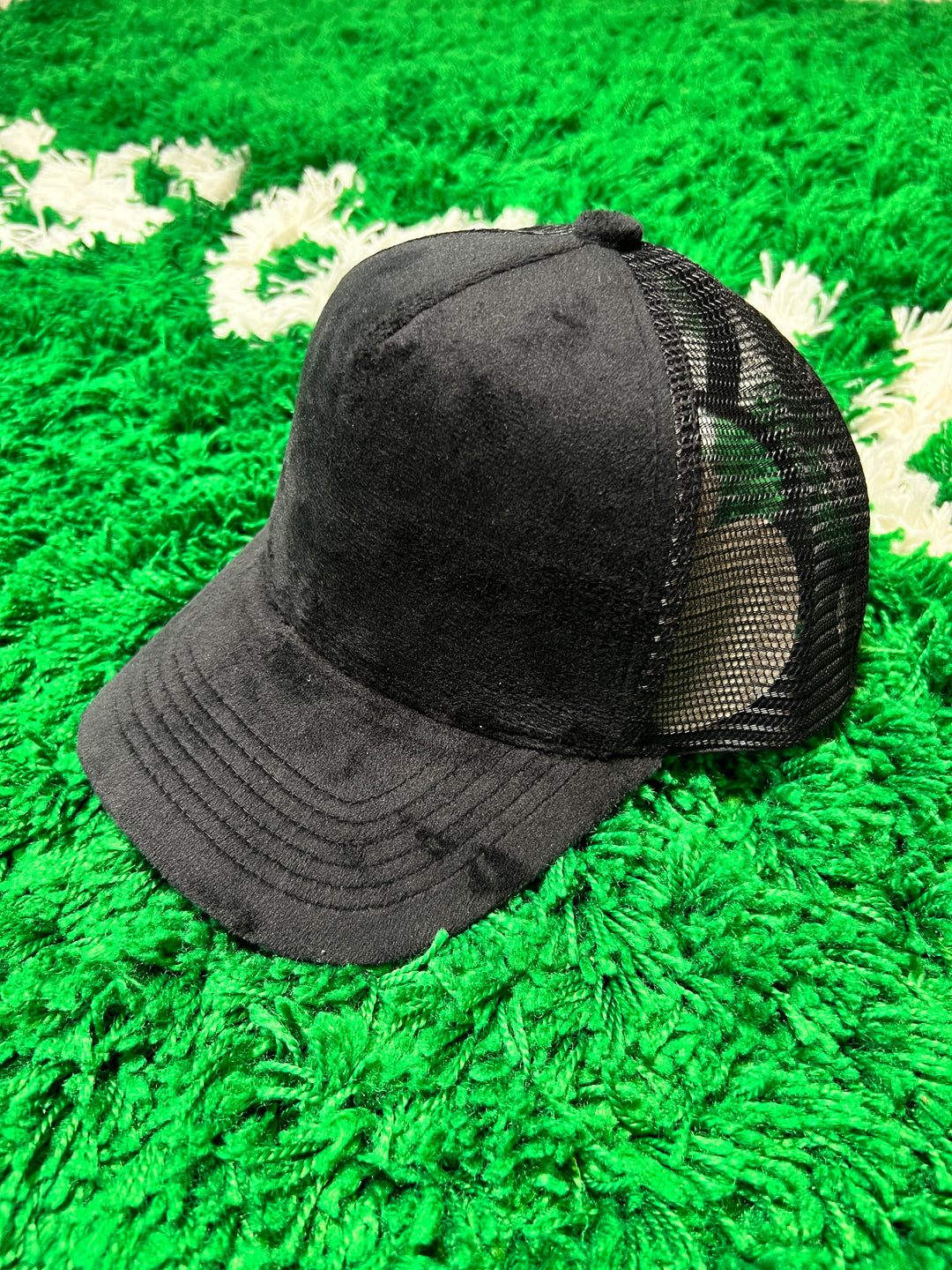 Black Velvet Trucker Hats